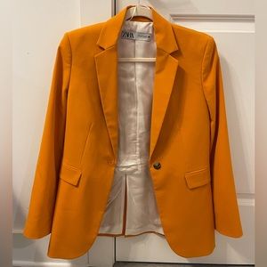 Zara Orange Blazer